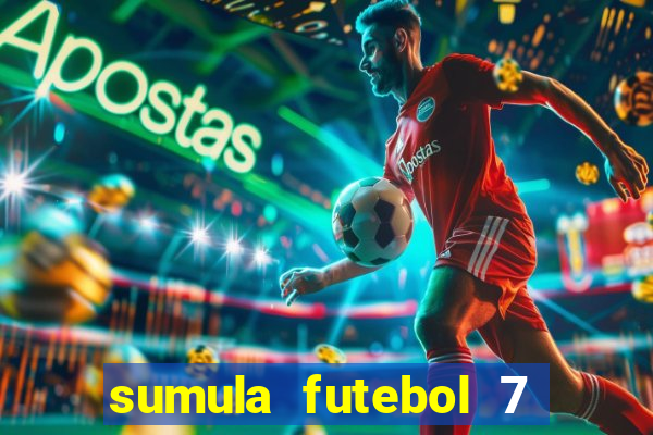 sumula futebol 7 society excel